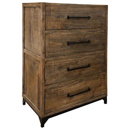 Contemporary 4 Drawer Chest